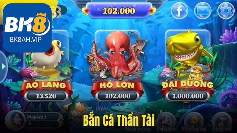 Danh Sách Một Số Tựa Game Bắn Cá Đổi Tiền Thật Tại BK8